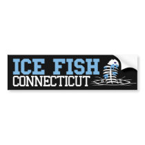 Ice Fish Connecticut bumper stickers