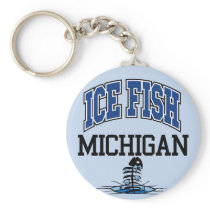 Ice Fish MIchigan keychains