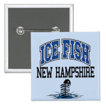 Ice FIsh New Hampshire buttons