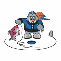 Ice Fishin' embroidered shirts by ZazzleEmbroidery Ice Fishin' embroidered shirts