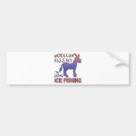ICE FISHING BUMPER STICKER