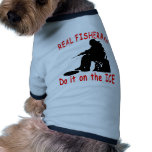 ICE FISHING DOG TEE SHIRT