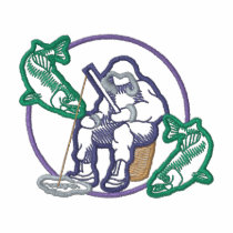 Ice Fishing Logo embroidered shirts