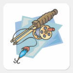 Ice Fishing Pole Stickers