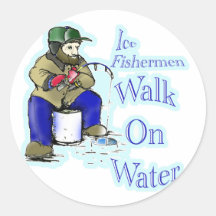 ice fishing sticker