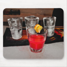 Ice glasses & cocktail mouse pad