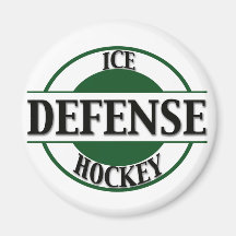 Ice Hockey Defense Fridge Magnets