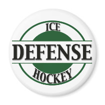 Ice Hockey Defense Fridge Magnets