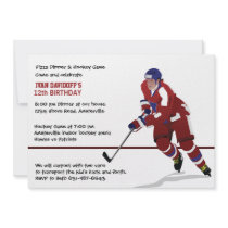 Ice Hockey Fan Invitation