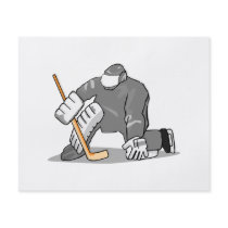 ice hockey goal keeper goalie graphic flyer