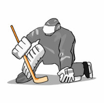 ice hockey goal keeper goalie graphic photo cut outs