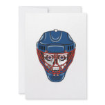 ice hockey goalie mask skull design personalized announcements