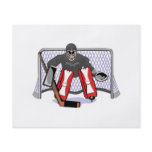 ice hockey goalie realistic vector illustration custom flyer
