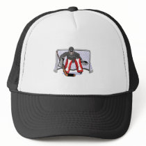 ice hockey goalie realistic vector illustration mesh hats
