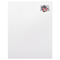 ice hockey goalie realistic vector illustration custom letterhead