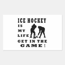 Ice Hockey Is My Life Stickers