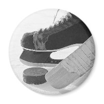 Ice Hockey Refrigerator Magnets