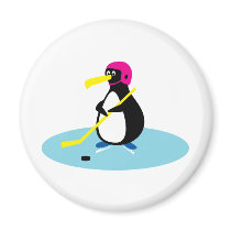 Ice Hockey Penguin magnets