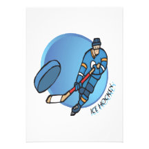 Ice Hockey Personalized Invitations