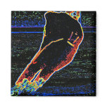 Ice Hockey Player Refrigerator Magnets