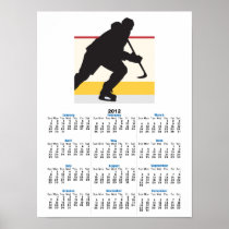 ice hockey player on the move poster