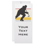ice hockey player on the move rack card design