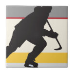 ice hockey player on the move tile