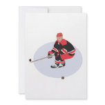 ice hockey player ready to strike invitation