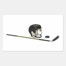 Ice Hockey Rectangular Sticker