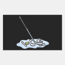 Ice Hockey Rectangular Sticker