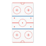 ice hockey rink graphic custom shipping labels