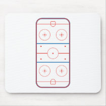 ice hockey rink graphic mousepads