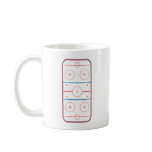 ice hockey rink graphic coffee mug