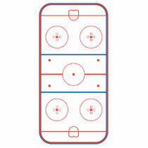 ice hockey rink graphic photo cutout