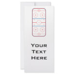 ice hockey rink graphic custom rack card
