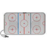 ice hockey rink graphic ipod speakers