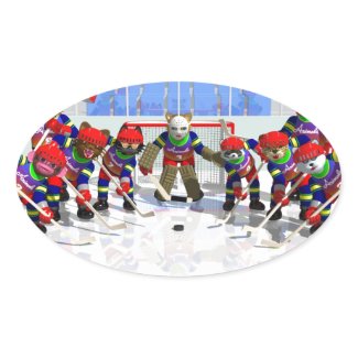Ice hockey sticker