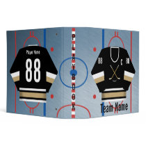 Ice Hockey Team Jersey Playbook Binder by tjssportsmania Ice Hockey Team Jersey Playbook Binder
