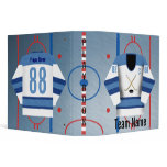 Ice Hockey Team Jersey Playbook Binder