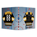 Ice Hockey Team Jersey Playbook Binder