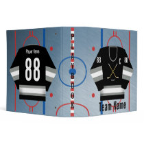 Ice Hockey Team Jersey Playbook Binder by tjssportsmania Ice Hockey Team Jersey Playbook Binder