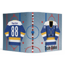 Ice Hockey Team Jersey Playbook Binder by tjssportsmania Ice Hockey Team Jersey Playbook Binder