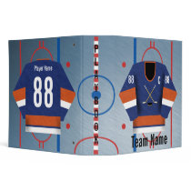 Ice Hockey Team Jersey Playbook Binder by tjssportsmania Ice Hockey Team Jersey Playbook Binder