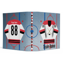 Ice Hockey Team Jersey Playbook Binder by tjssportsmania Ice Hockey Team Jersey Playbook Binder