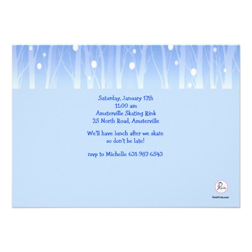 Ice Hockey Tots Invitation