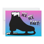 ice ice baby : ice skating party invitation invitations
