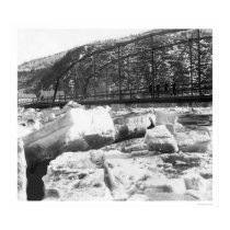 Ice Jam Dawson Bridge Alaska 1910 posters