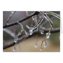 Ice melts, hearts warm card
