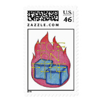 Ice on Fire Stamp by hyperhaus Ice on Fire Stamp