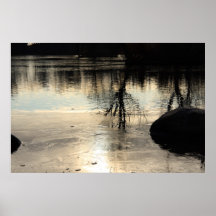 ice on water print